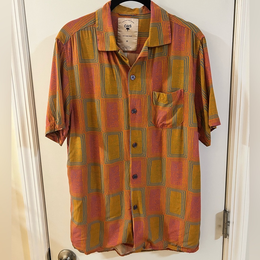 OAS Multicolor Camp Shirt, M